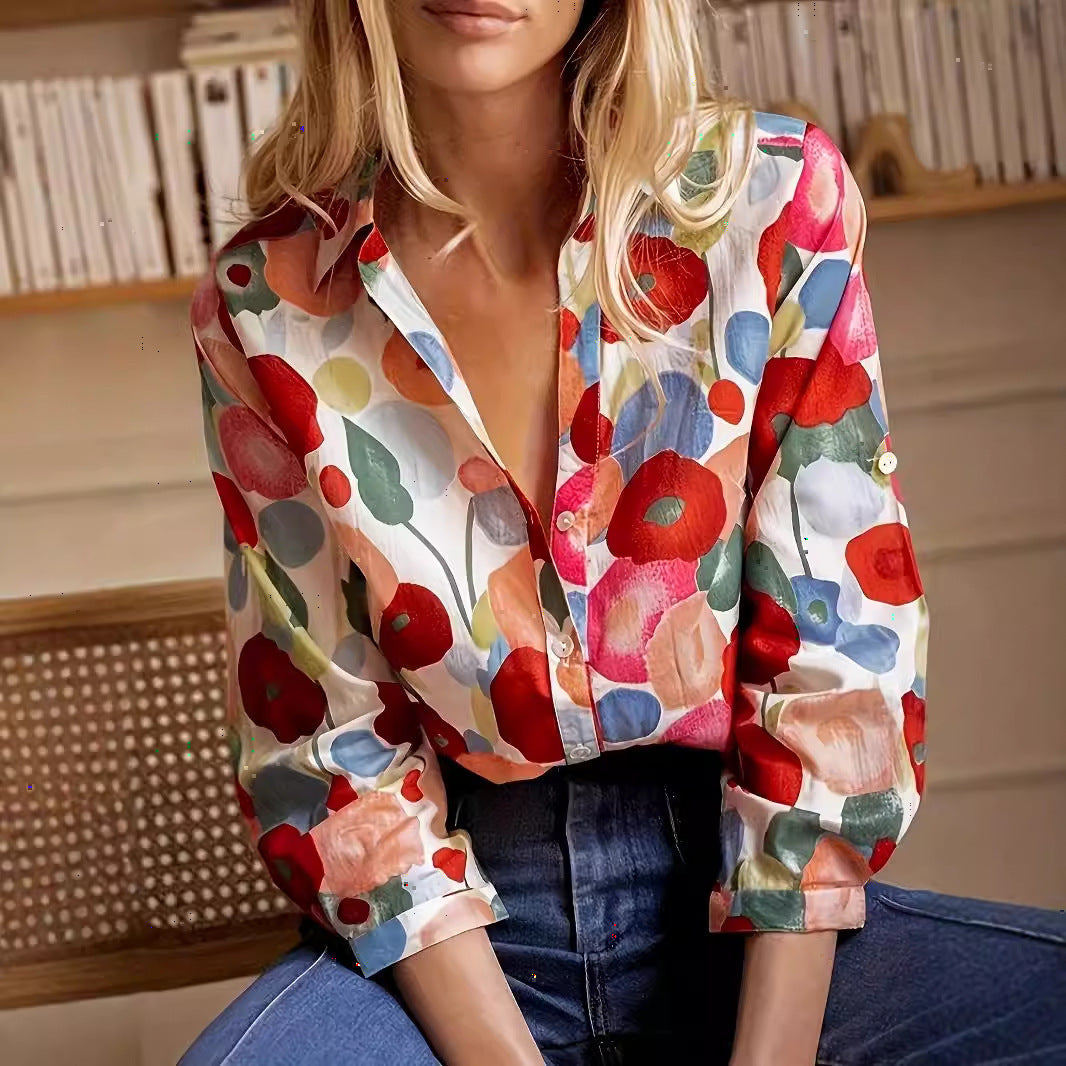 Blossom Dusk – Boho Floral Wrap Top