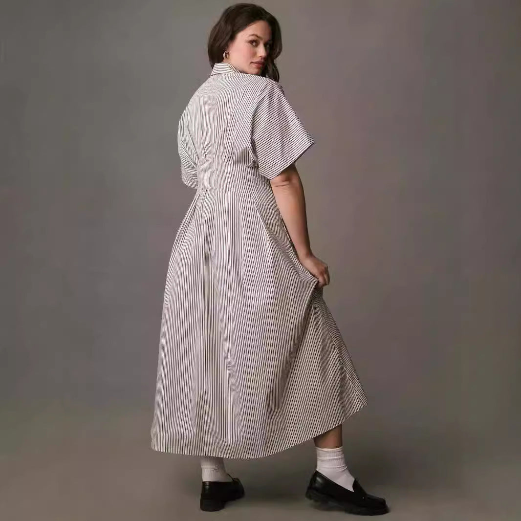 Waist-controlled Slim Fit Slimming Dress Long Shirt