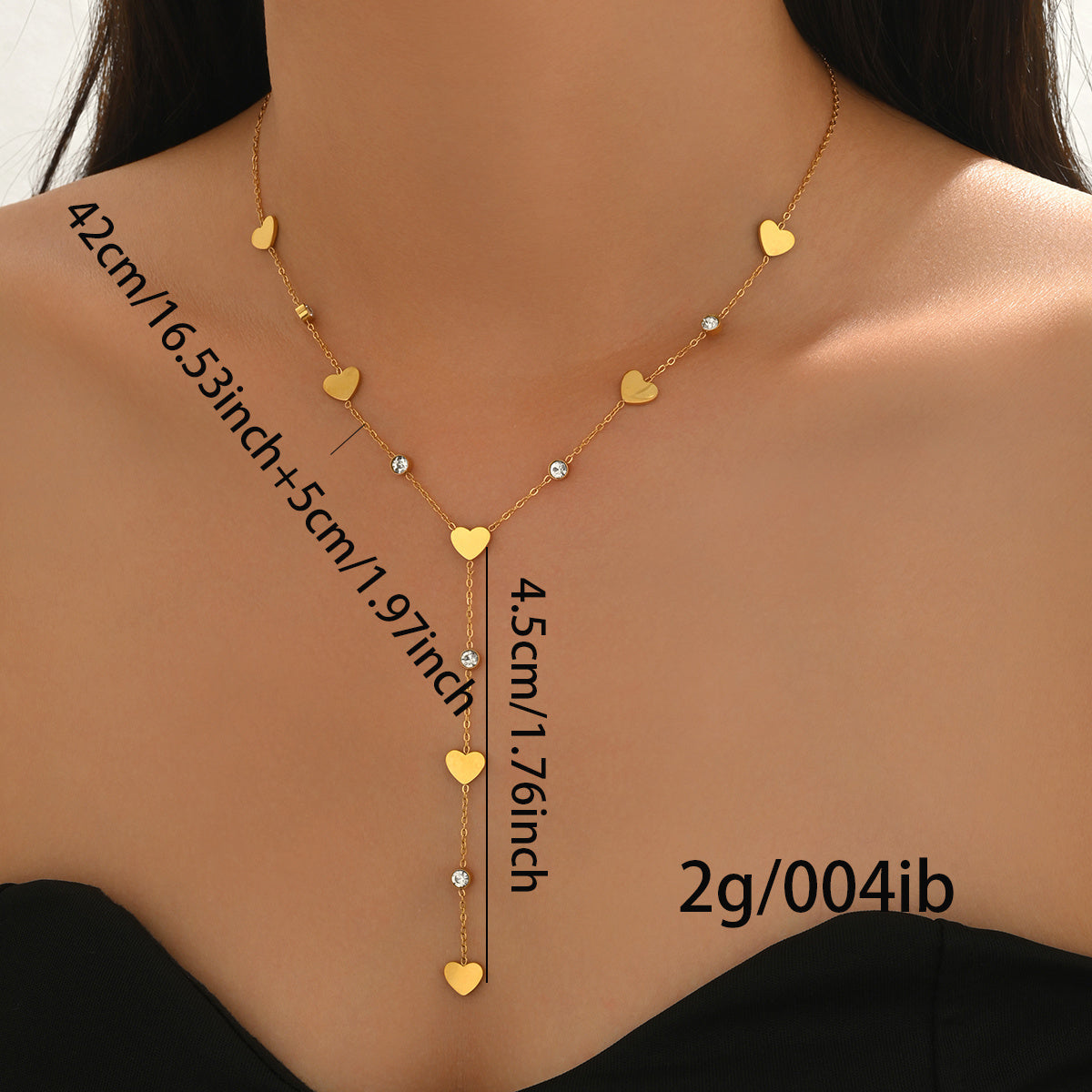 Lxalry 18K Gold Plated Rhinestone Necklace Recycled Stainless Steel Modern Minimalist Jewelry Hypoallergenic Ocean Safe Gift For Women Wife Mom Everyday Glam With Golden Hour Glow