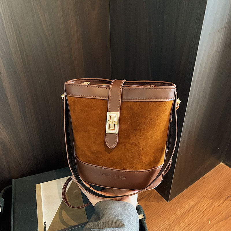 Suede Crossbody Purse Bag Retro Crossbody