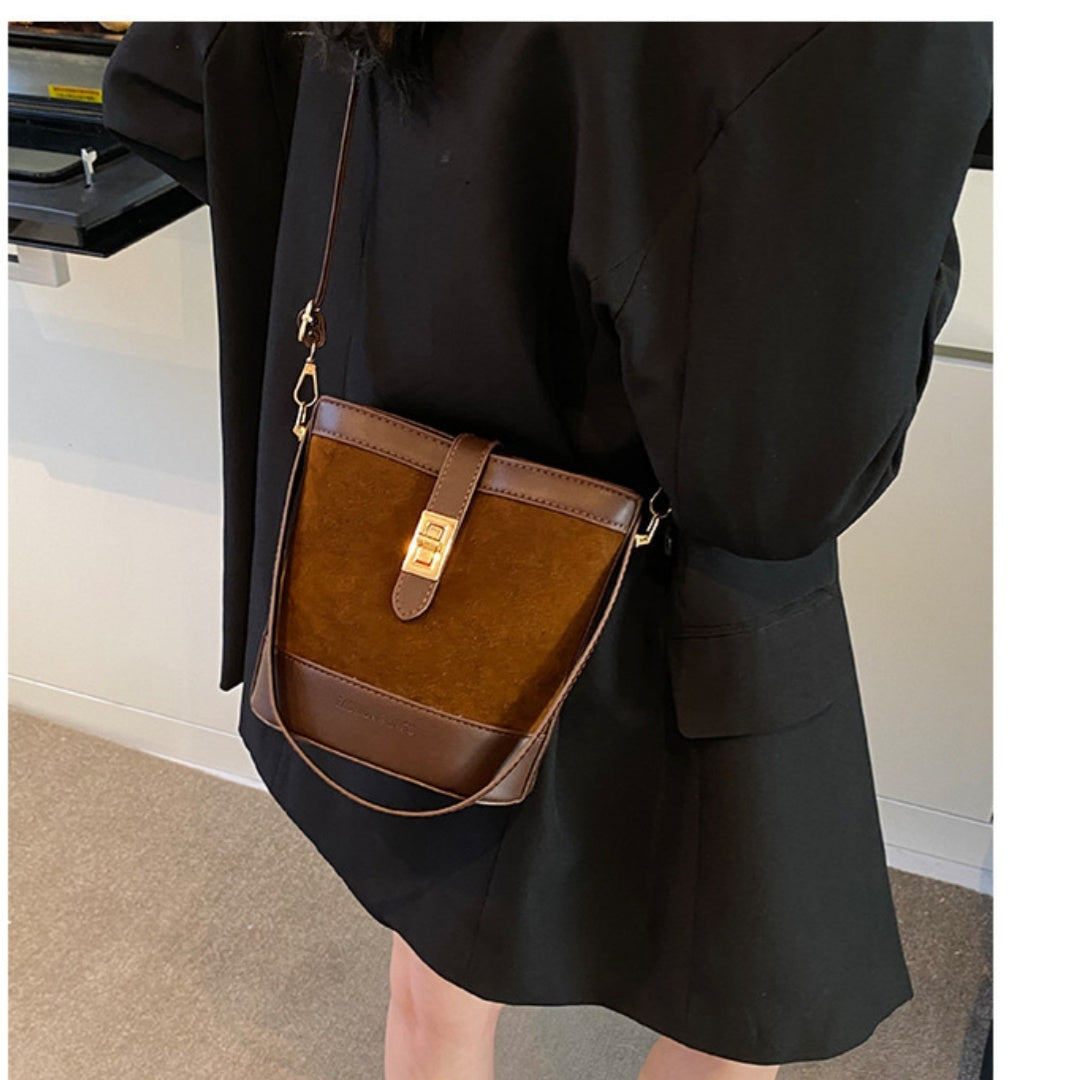 Suede Crossbody Purse Bag Retro Crossbody