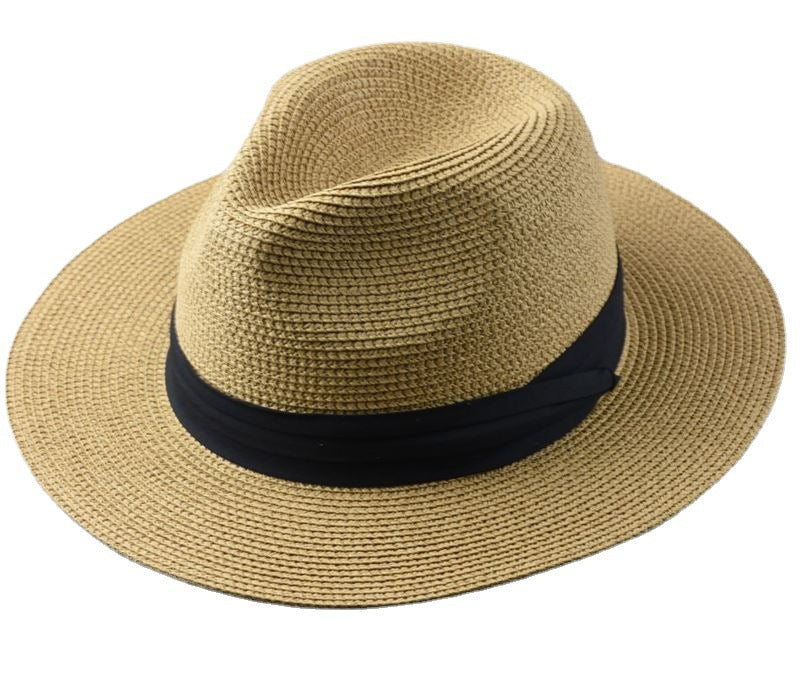 Foldable Big Head Circumference Sunshade Straw Hat