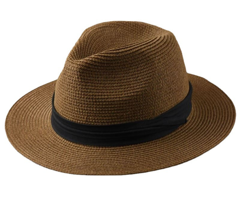 Foldable Big Head Circumference Sunshade Straw Hat
