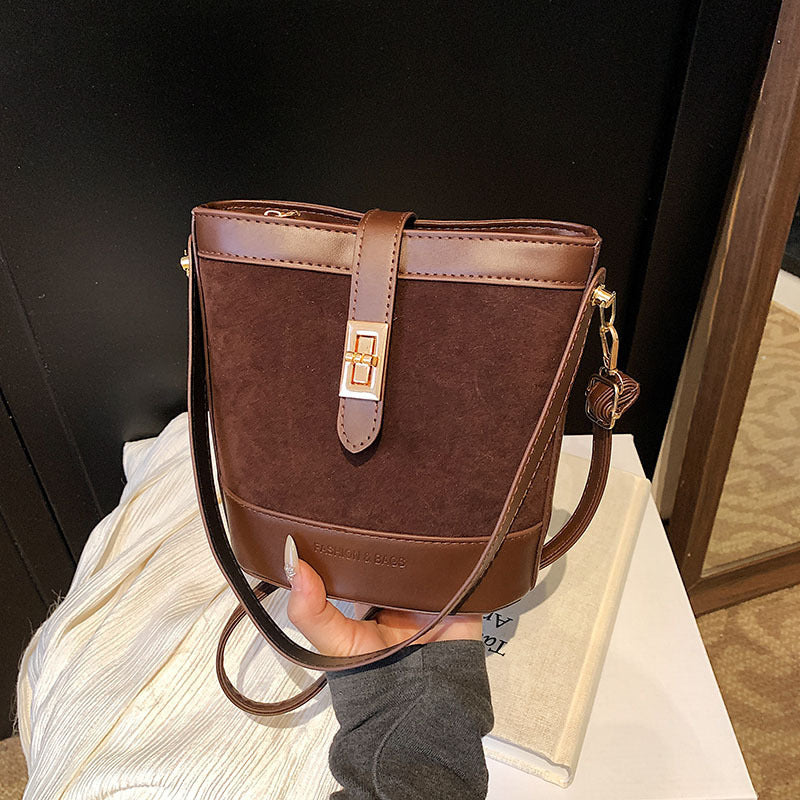 Suede Crossbody Purse Bag Retro Crossbody