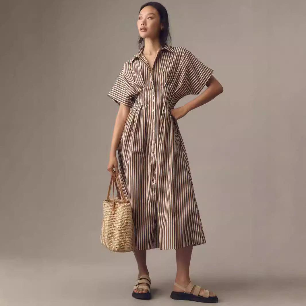 Waist-controlled Slim Fit Slimming Dress Long Shirt