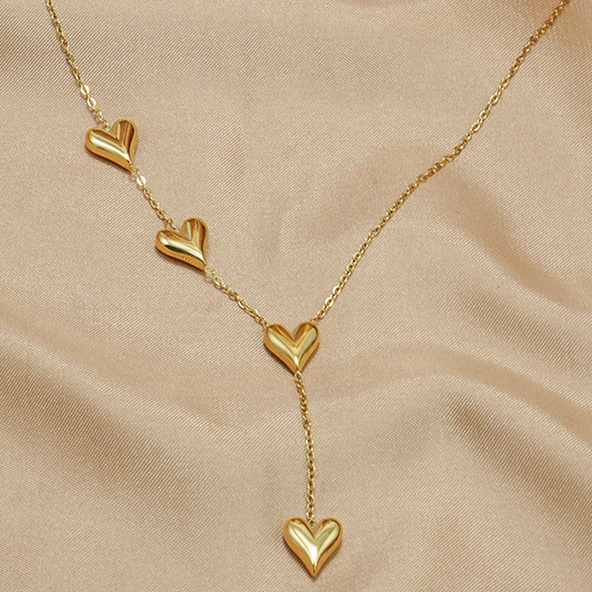 Lxalry 18K Gold Plated Heart Necklace Recycled Stainless Steel Modern Minimalist Jewelry Hypoallergenic Ocean-Safe Gift For Women Wife Mom Everyday Elegance With Golden Hour Glow