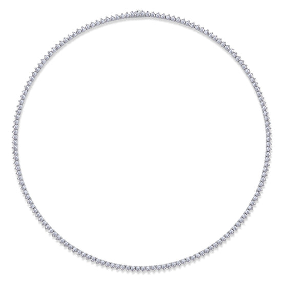 Solitude Luxury Fashion Set Mosan Diamond S925 Silver Necklace Rivaling Natural Diamonds