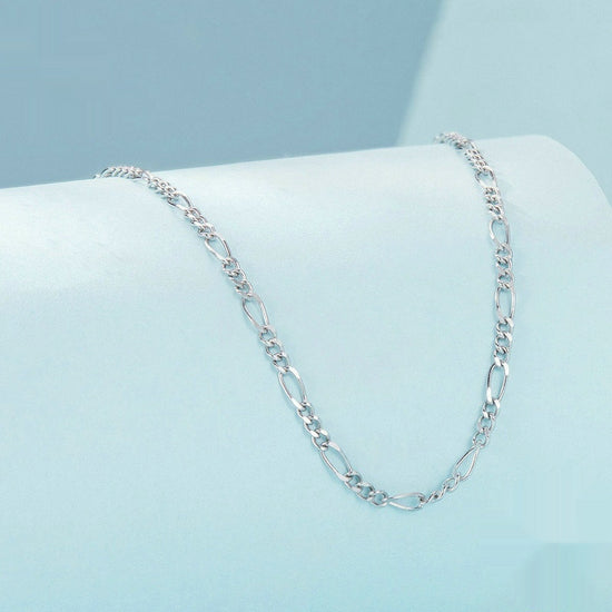 Simple Side Silver Necklace Jewelry Women