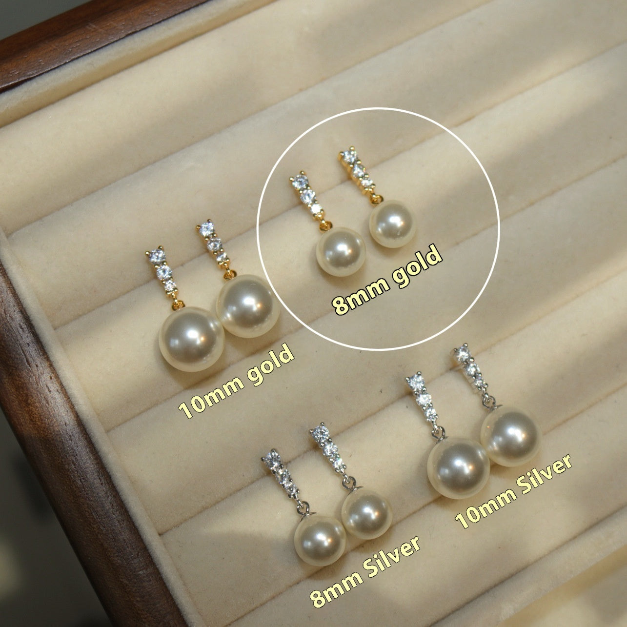 Pearl S925 Silver Stud Earrings For Women