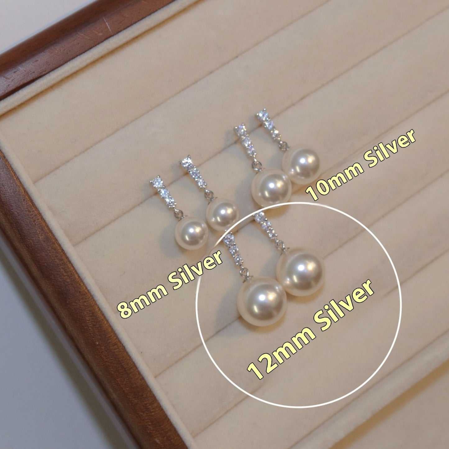 Pearl S925 Silver Stud Earrings For Women