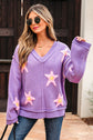 Aubrey Brushed Star Oversize Sweater-4