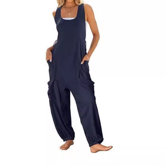 Women's Sling Loose Casual Jumpsuit