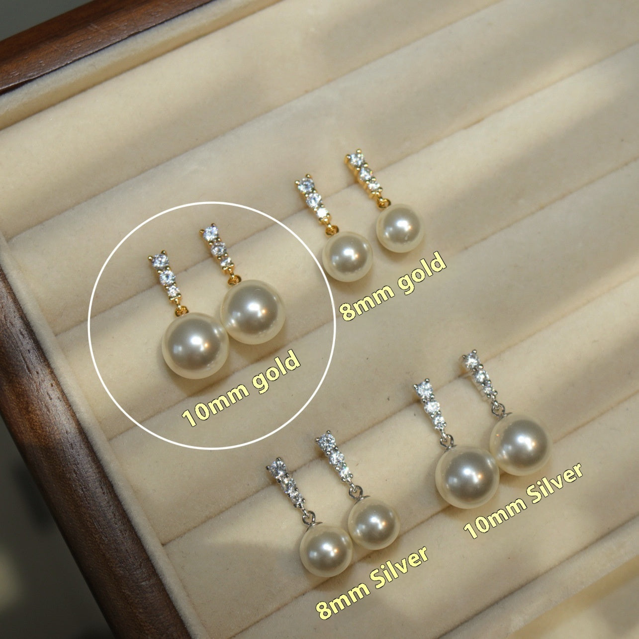 Pearl S925 Silver Stud Earrings For Women