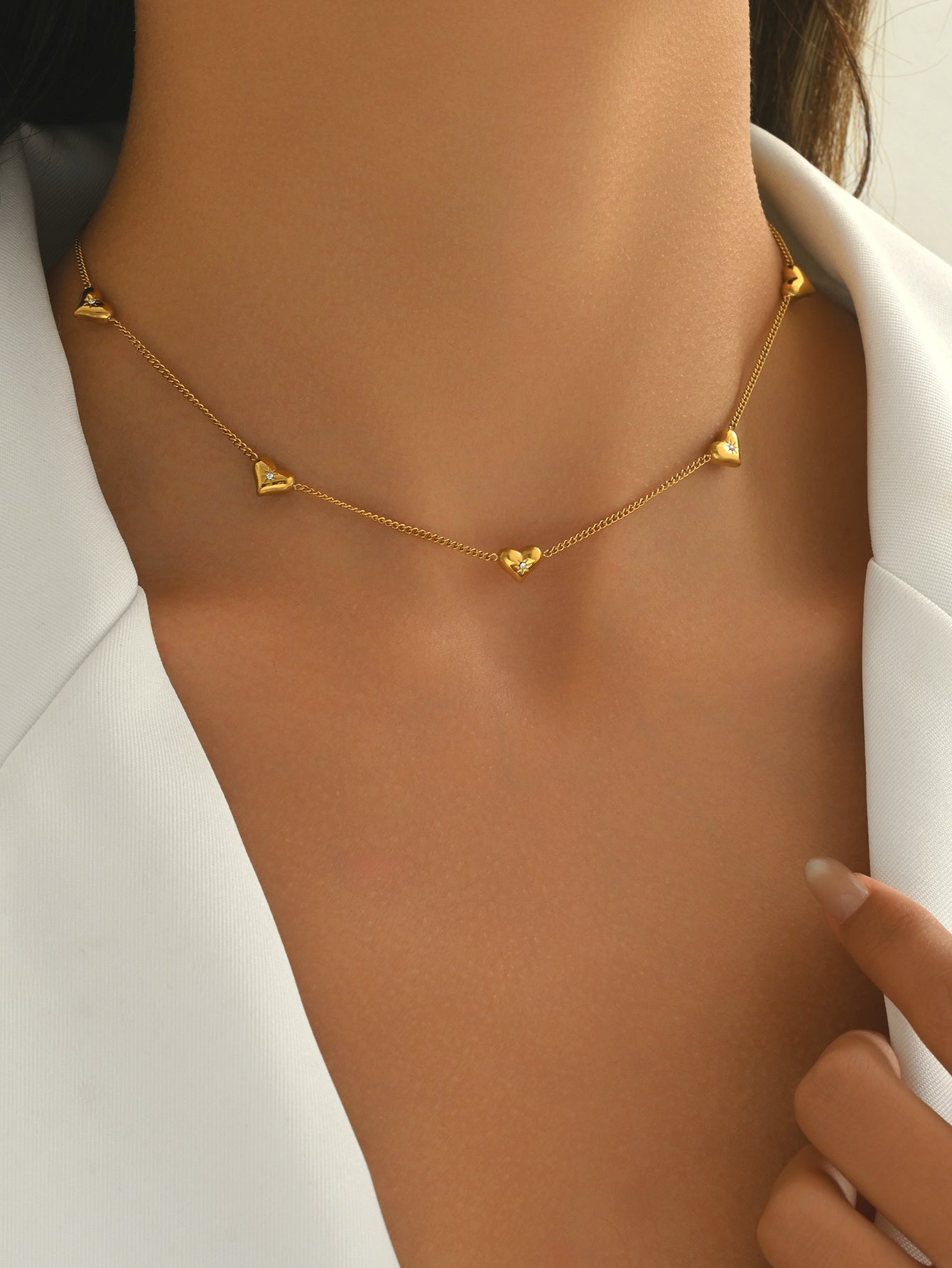 Lxalry 18K Gold-Plated Heart Necklace  Stainless Steel Hypoallergenic Jewelry, Tarnish Free Minimalist Gift For Women, Wife Mom Girlfriend  Valentine S Day  Anniversary Everyday Elegance