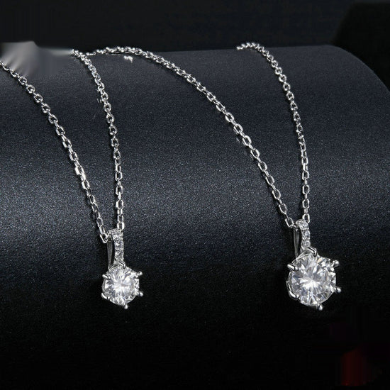 Shining Moissanite Necklace Pendant For Women