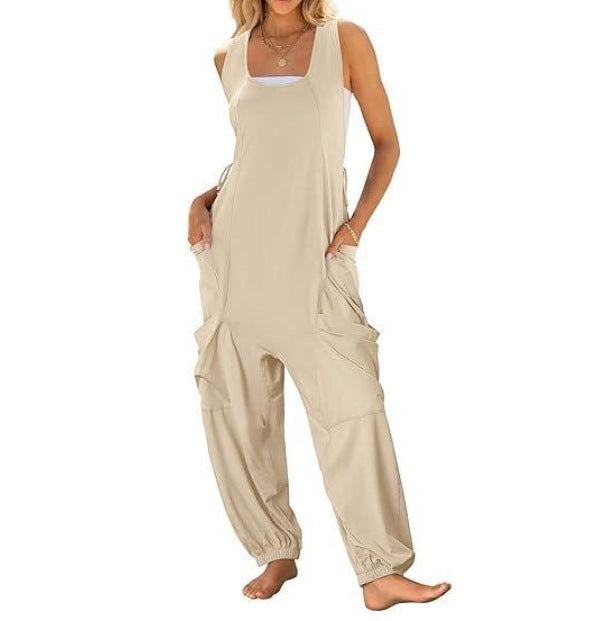 Women's Sling Loose Casual Jumpsuit