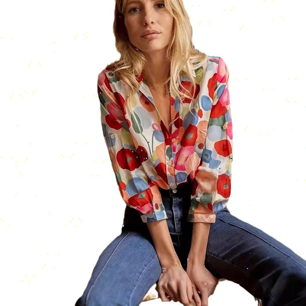 Blossom Dusk – Boho Floral Wrap Top