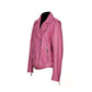 Becca Womens Pink Leather Jacket-3