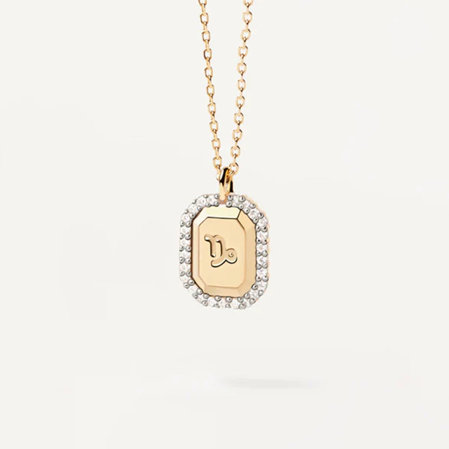 S925 Sterling Silver Twelve Constellation White Zircon Ladies' Pendant Necklace