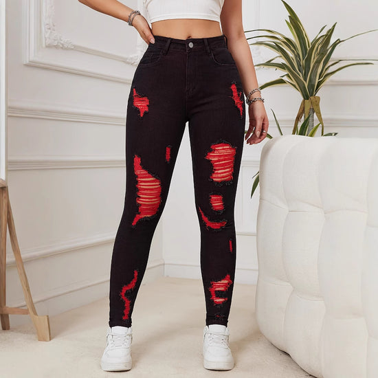 Slim Fit Skinny Hip Hop Stretch Women&