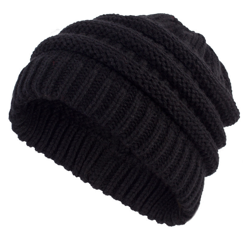 Personalized Women's Ponytail Knitted Wool Hat