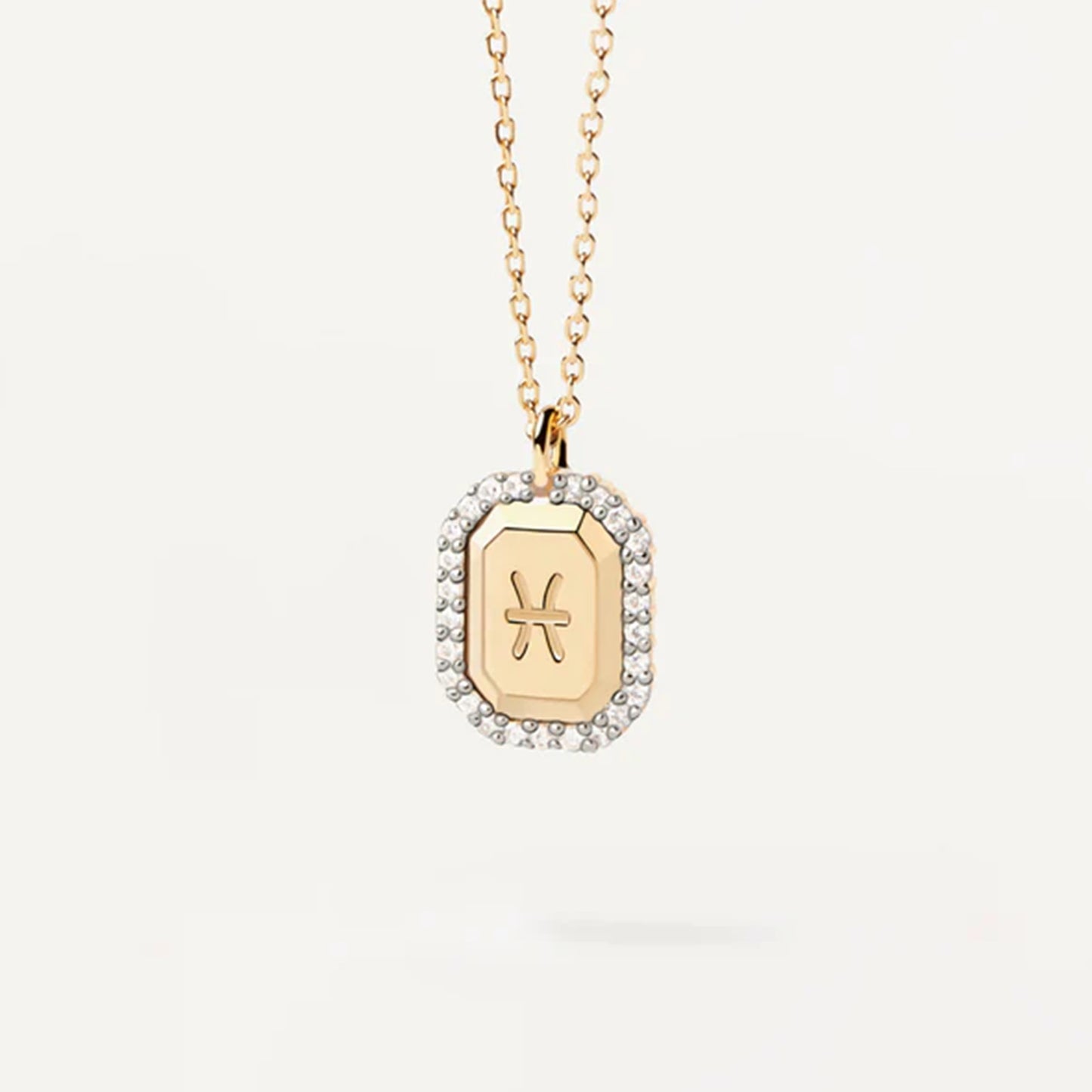 S925 Sterling Silver Twelve Constellation White Zircon Ladies' Pendant Necklace