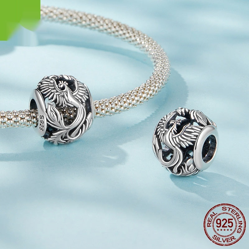 S925 Sterling Silver Phoenix Beads Bracelet Accessories