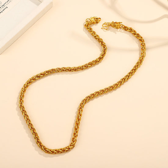 Personality Simple Titanium Steel No Fading Snake Bones Chain