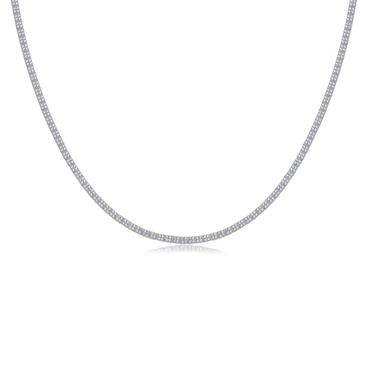 Winter Lake Luxury Fashion Set Mosan Diamond S925 Silver Necklace Rivaling Natural Diamonds